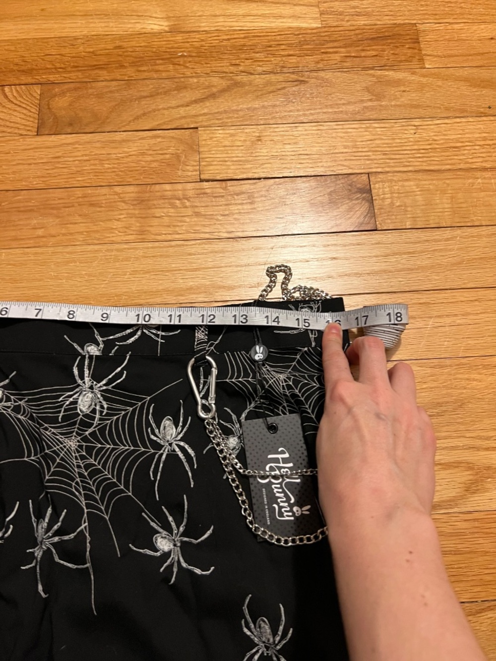 Hell Bunny Spiderweb Grunge Midi Skirt - Picture 5 of 8